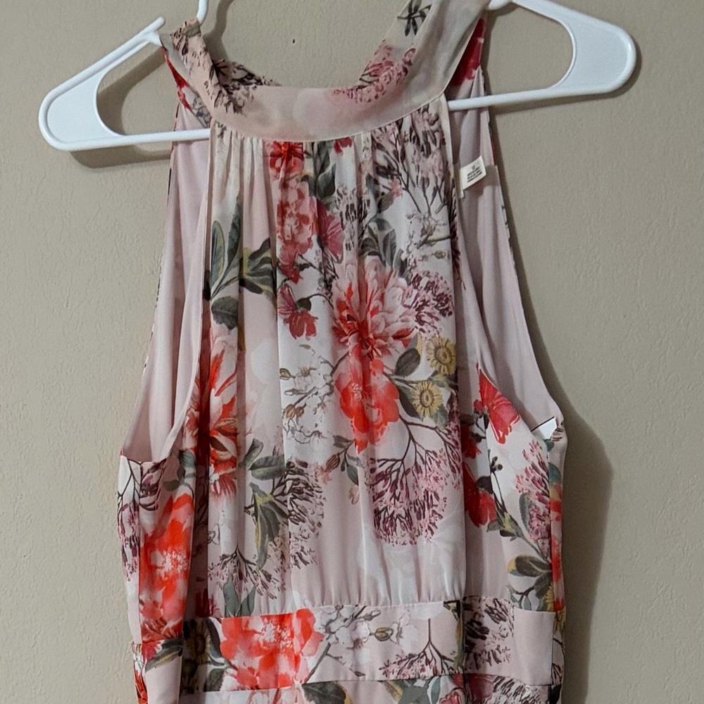 Eliza J Pink, peach and‎ White Floral prom , formal Dress size 12 - Picture 2 of 13